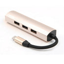 USB~C Type-C to 4 Ports USB 3.0 HUB Converter Adapter Support Windows XP/Vista