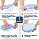 6pcs/set Kitchen Reusable Silicone Food Storage Wrap Microwave Bowl Seal Co