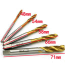 5 Pieces Titanium Slot Spiral Tapping Thread For Drill Screw Holes