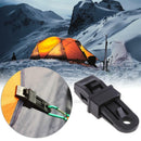 5xTarp Tighten Tool Survival Camping Tent Rope Holder Alligator Clip Clamp BLACK