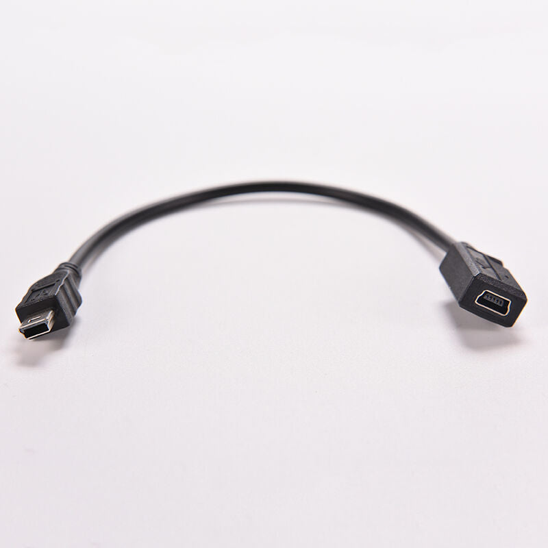 Mini Usb 5Pin male plug to female jack extension data adapter cord cable 25C M&