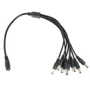 8 Channel Power Cable Splitter Adapter For CCTV Secuirty Camera DC 1 to 8 M Hn