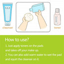 16pcs Reusable Makeup Remover Face Cleansing Pad Bamboo Cotton Pads Eco-friendly