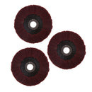 3 X Abrasive Polishing Wheel Polishing Flap Disc Bore 16mm Red Without Sand