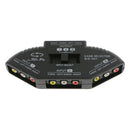 3 in 1 Input AV Audio video switcher Audio Video Output Selector w/ AV Cable