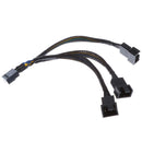 15cm PWM 3 pin /4 pin 3 ways Y Splitter PC Fan Power Cable