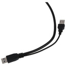 USB 3.0 Y-Cable Y Cable Micro Type B Male to Standard Type A Male Black