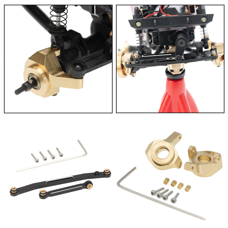 1/24 RC Brass Steering Knuckles and Rod Tie Links for Axial SCX24 AXI00001