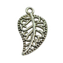 Wholesale 200pcs Filigree Hollow Leaf Charms Pendants Jewelry Findings DIY