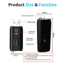 Bluetooth 5.0 3.5 mm Audio FM Transmitter Receiver USB Adapter Car AUX Speak_3C