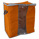 Home Organizer Bag Portable Bed Under Bag Storage Clothes Bag Box Orange W9L8