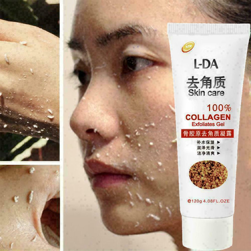 Facial Exfoliator Cleansing Natural Organic Collagen Peeling Gel Face M5J4 E7K2