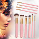 10pcs Makeup Brushes Foundation Powder Contour Concealer Blush Brush Set A