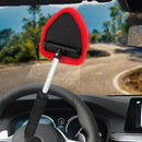 Telescopic Car Windshield Glass Cleaner Brush Wiper w/ 2 Cleaning Pads