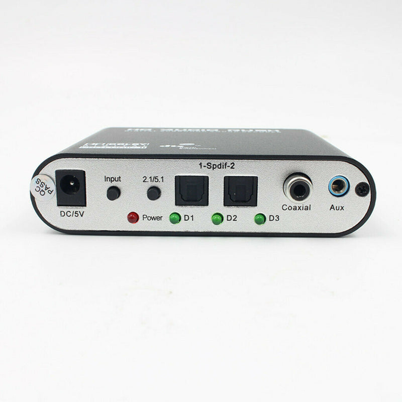 5.1 CH Digital Audio Decoder Coaxial to AC3 DTS Amplifier Analog Converter  -