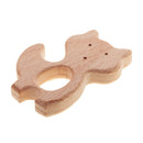 2pcs Natural Wood Baby Teething Ring DIY Teether Chewable Jewelry Finding