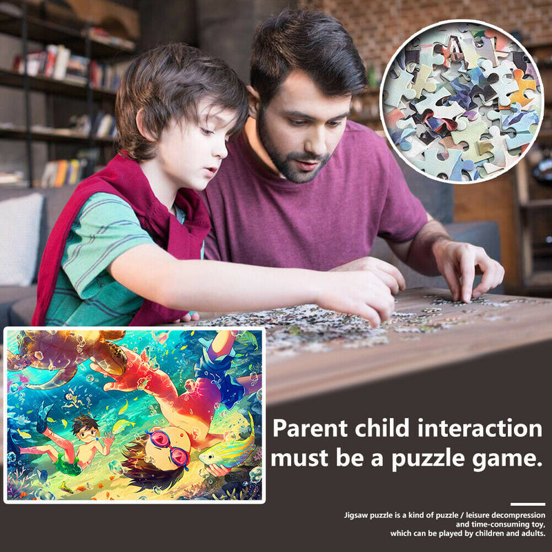 1000pcs DIY Paper Jigsaw Sea World Puzzle Toys Room Decoration Picture Gift