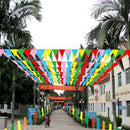 8 M Colorful Triangle Flag Pennant String Banner Festival Party Holiday Decor 3C