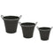 1xNordic Garden Planter Flower Plant Bucket for Weeding Decor- Dark Gray