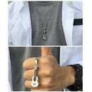 Punk Guitar Cremation Pendants necklace Ashes Holder Memorial HQ Necklace Gift