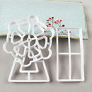 3pcs Sky Wheel DIY Fondant Chocolate Cake Embossing Stencil Biscuit Mold