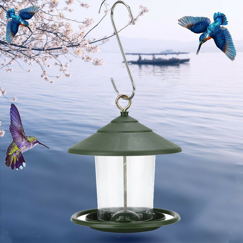 1pc Hanging Bird Feeder Panorama Gazebo Bird Feeder Garden Decoration