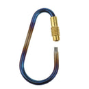 Camping Carabiner Clip Titanium Spring Loaded Gate Mini Lock Hook Snap Link