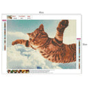 5D DIY Full Drill Diamond Painting Cross Stitch Embroidery Kits (Fly Cat)