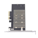 PCIe X4 to NGFF M.2 NVME PCIe M Key SATA B Key 2230 to 2280 SSD AdapterJ 3C