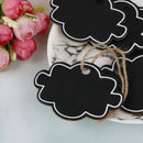 10x Mini wooden wedding blackboard chalkboard hanging message number party dec3C