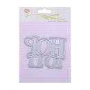 2pcs Slogan Hop To It Cutting Dies Stencil Scrapbook Embossing Craft Cards