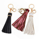Fashion Leather Long Tassel Car Key Chain Ring Bag Cell Phone Pendant Charm IVI