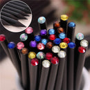 12Pcs Pencil HB Diamond Color Pencil Stationery Cute Pencils Drawing Supplies 3c