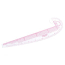 Styling design plastic ruler 3 in 1 french hip straight curve comma ruler toolOZ