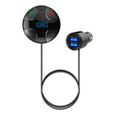 Bluetooth 4.2 Vehicle FM Transmitter MP3 Player Adapter with USB TF Card Slot