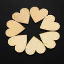 160 Piece Wooden Heart Blank Wooden Heart Embellishment 30/40/50/80 Mm Wood M8D9