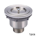 Kitchen Stainless Steel Sink Drain Strainer Basket Shower F3D3 Stopper N5W2