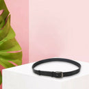 Dnuxlou New Men Leather Belt Classic Belt Pin Buckle (black)