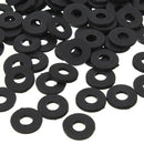 M2 x 5mm x 1mm Nylon Flat Insulating Washers Gaskets Spacers Black 200PCS