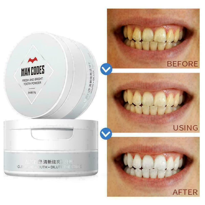 50g Teeth Whitening Powder Herbal Safe Fresh Dazzle Remove Brighten T Stain B0T9