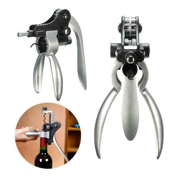 Rabbit Corkscrew Wine Bottle Lever Opener Bar Cap Catcher Tools Z5B4 H6H7