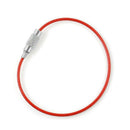 5PCS Heavy Duty Rope Key Ring Tool Stainless Steel Wire Cable Key Chain Loop New