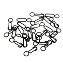 25pcs Carp Fishing Quick Link Clips Round Head Snap Safty Connector Pin Matt