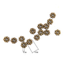 600pcs 4mm Flower Snowflake Rondelle Spacers Beads Jewellery Making Findings