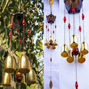 Outdoor Living Yard Garden 5 Bells Copper Decor Wind Chimes