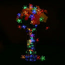 50LED 9.5m Solar Cherry Blossom String Light Decorative Lamp (Four Colors)