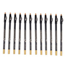 12x Black Lips Eyebrows Eyeliner Pencils + Sharpener Makeup S4R2