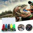 5pcs Artificial Simulation Frog Minnow Fish Lures Bionic Bait Crankbaits