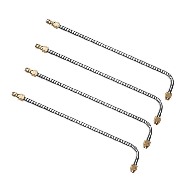 4pcs 90 Degree Angled Lance Extension Wand 1/4 Inch Quick Release Up to 3600PSI
