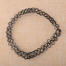 12x Mixed Color Elastic Choker Tattoo Necklace Retro Bracelet fit for 80s 90s Hf